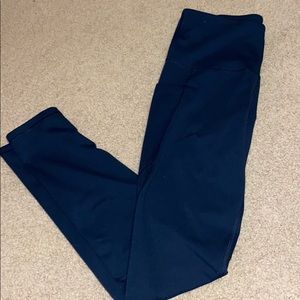 Hypertek- Navy Blue Leggings w/ pockets